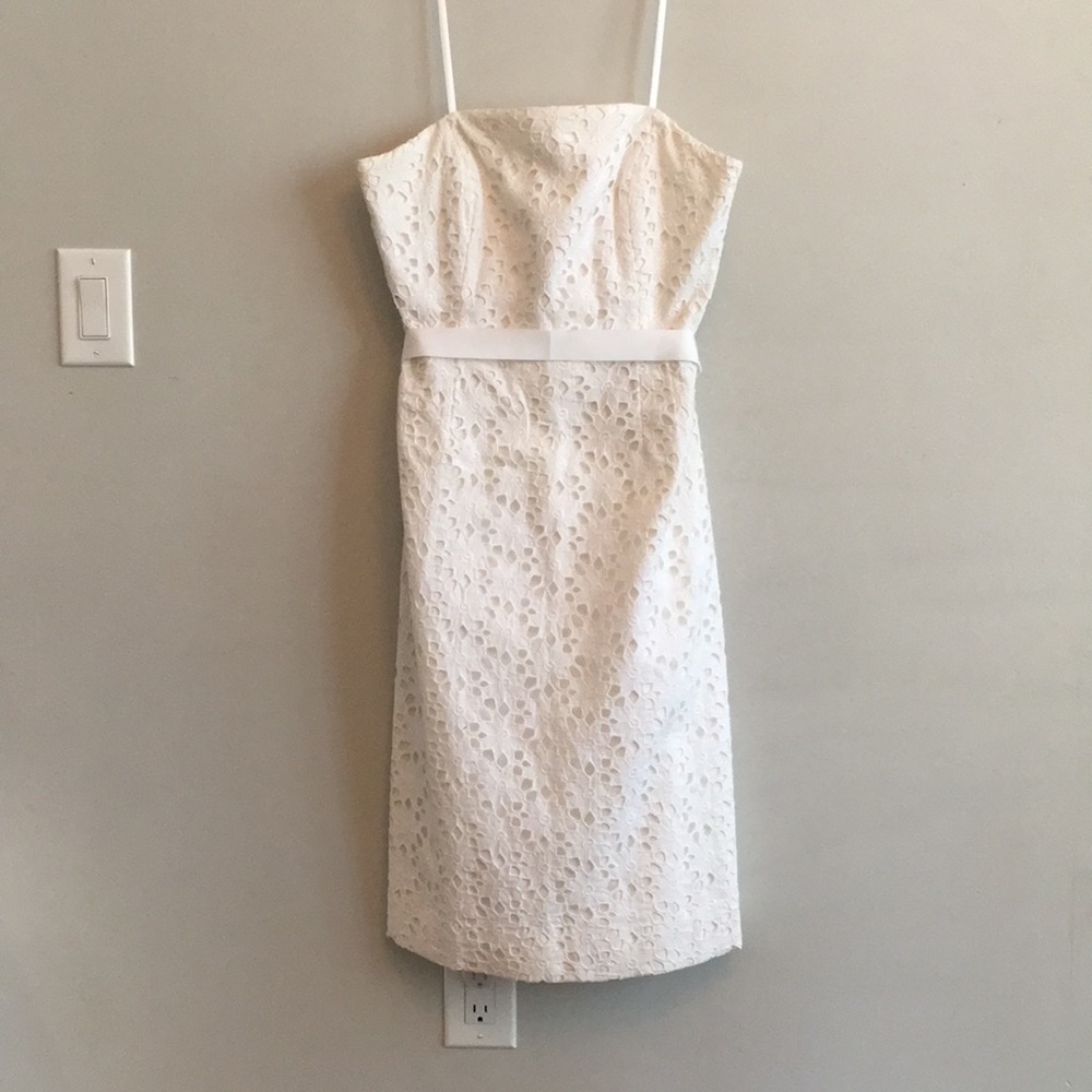 Lilly Pulitzer cotton crochet strapless dress